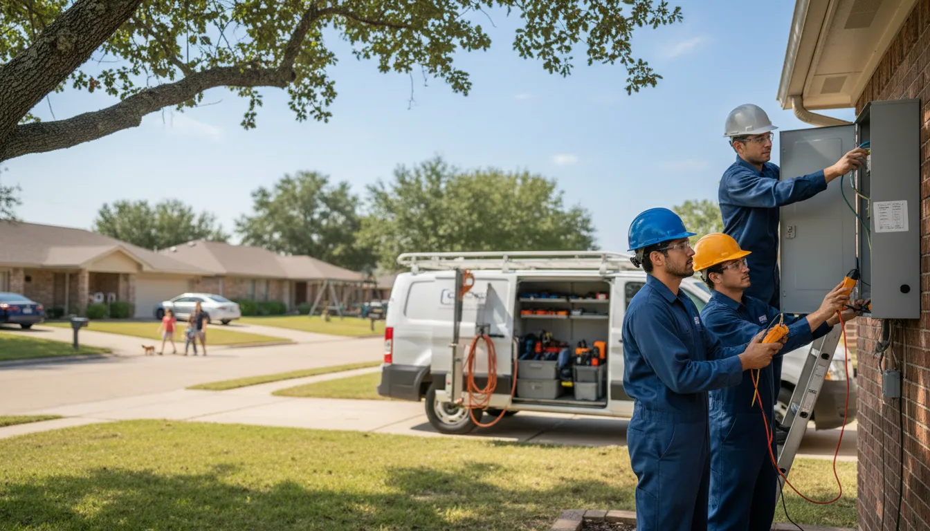 Certified electrician providing emergency electrical services in Bigelow, AR